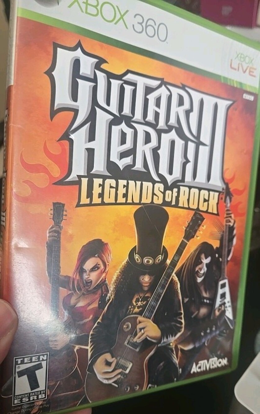 🎸 Guitar Hero 3 Legends Of Rock - Microsoft Xbox 360 w/ Manual